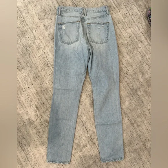 SLVRLAKE “beatnik” Light Blue Distressed Jeans 27 - Picture 5 of 5